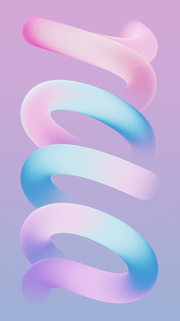 Minimalistic ribbon in pastel colors - Wallpapers for Nokia, Samsung in 360x640 resolution