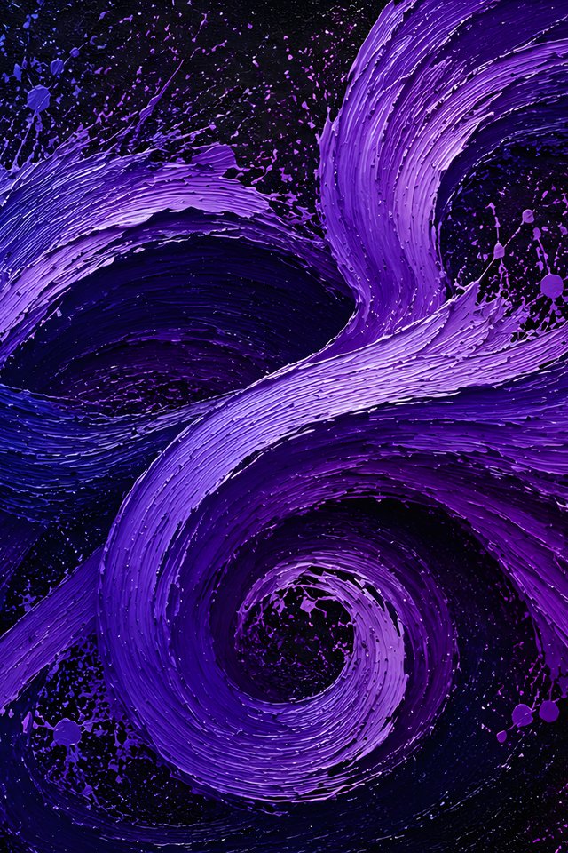 Blue and purple paint pattern on the wall - Wallpapers for iPhone 4/4S in 640x960 resolution