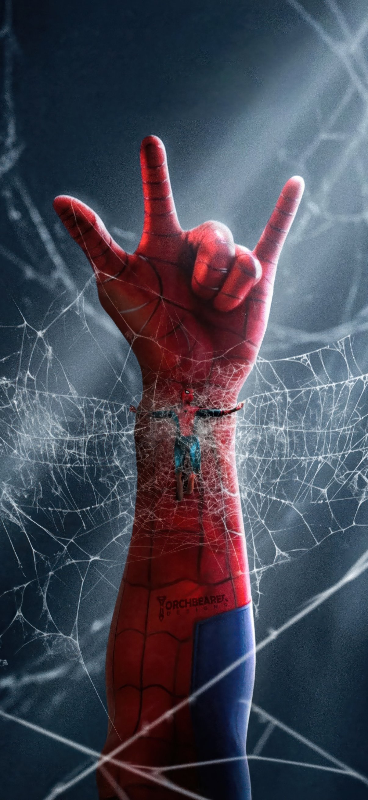 Spider-Man Hand with Cobweb - Wallpapers for iPhone 18 Pro/18/17 Pro/17/16 Pro in 1206x2622 resolution