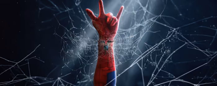 UltraWide 21:9 обои комикс (2560x1080): Человек-паук, паутина, Marvel, комикс