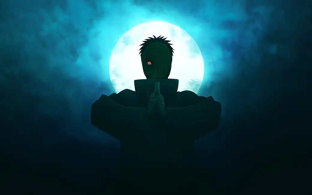 Obito Uchiha Masked by Moonlight — desktop and phone wallpaper, free download