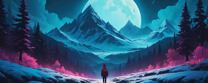 UltraWide 32:9 обои (5120x1440): горы, путешествие, долина, снег