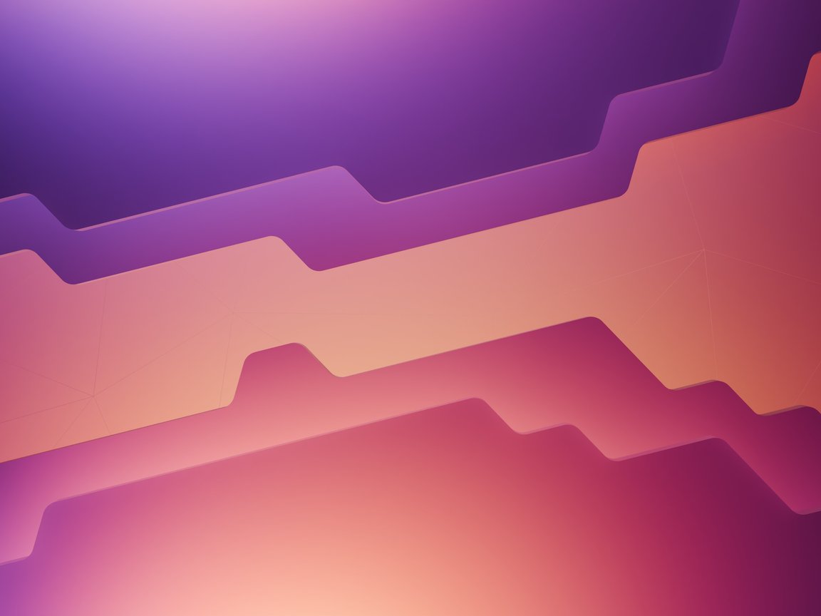 Minimalist Gradient Geometry Layers - XGA+ wallpapers in 1152x864 resolution