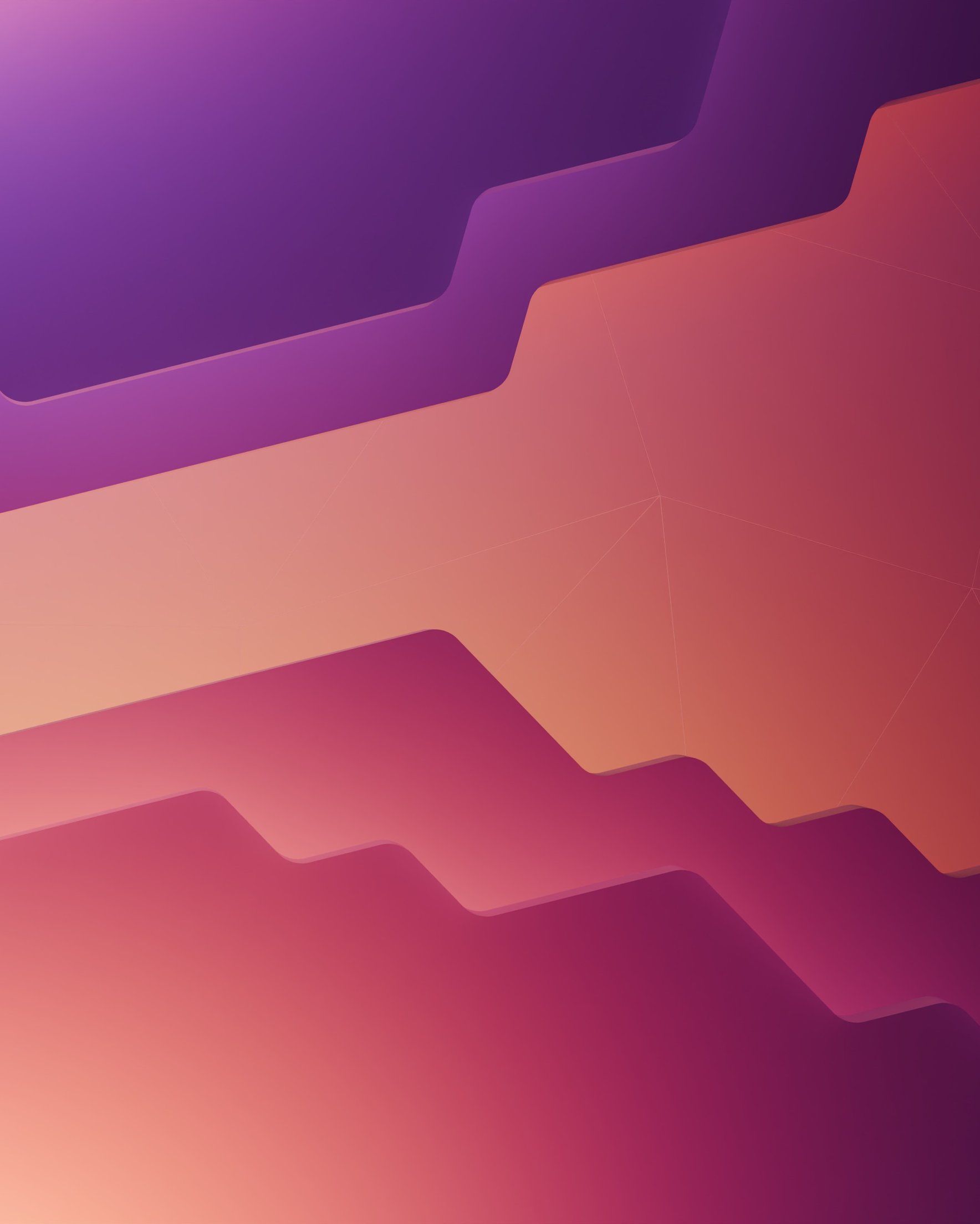 Minimalist Gradient Geometry Layers - Wallpapers for Samsung Galaxy Z Fold 2/3 in 1768x2208 resolution