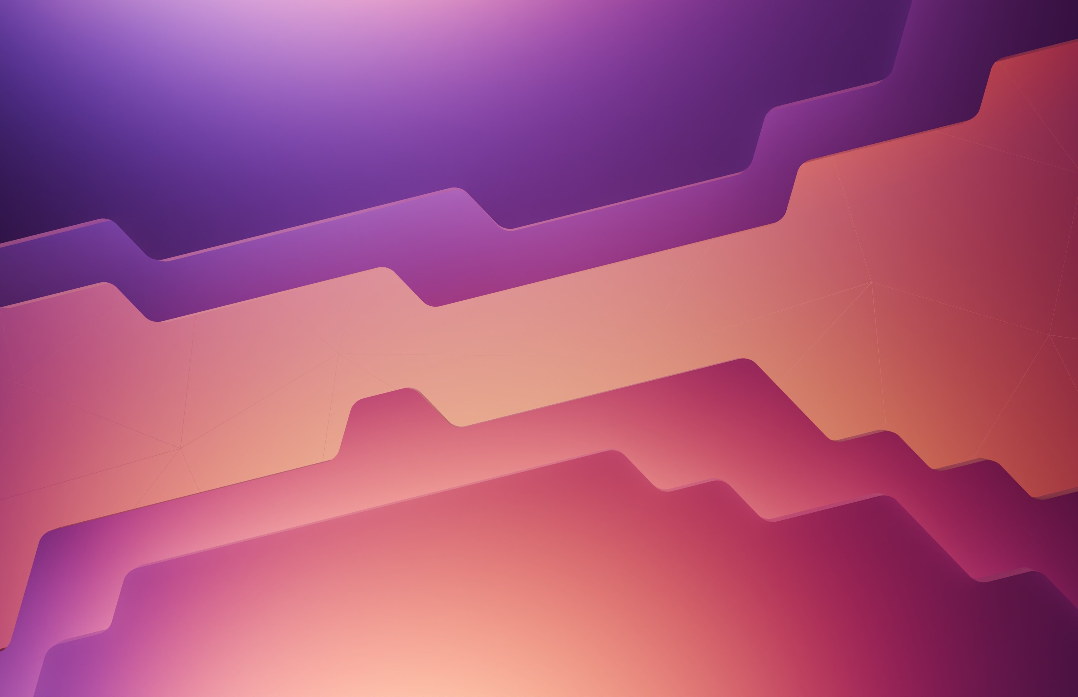 Minimalist Gradient Geometry Layers - Wallpapers for Apple MacBook 16.2″ in 3456x2234 resolution