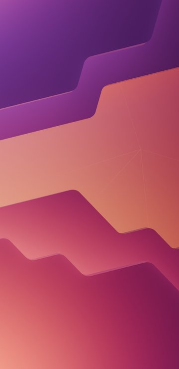 Minimalist Gradient Geometry Layers - Wallpapers for Samsung in 360x740 resolution