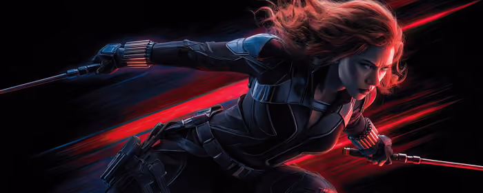UltraWide 21:9 обои Чёрная вдова (2560x1080): Чёрная вдова, Marvel, женщина, рыжие волосы