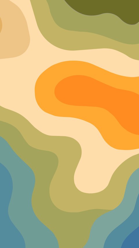 Waves and Contour Layers Pattern - Wallpapers for LG/ASUS in 480x854 resolution
