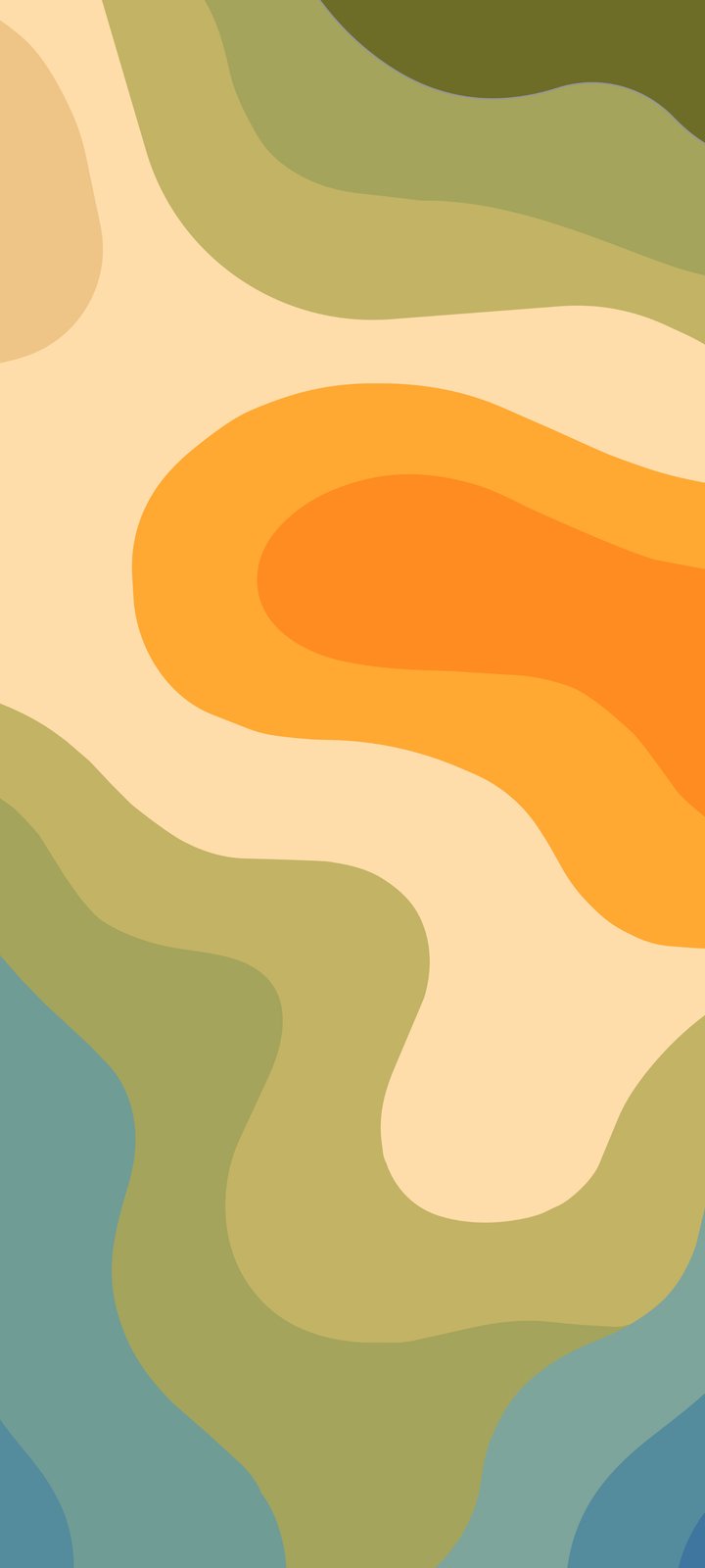 Waves and Contour Layers Pattern - Wallpapers for Xiaomi Redmi 10C/C40/C51, Samsung Galaxy A12/A02s/A03/M12 in 720x1600 resolution