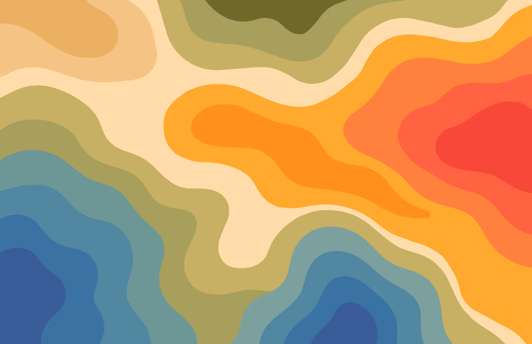 Waves and Contour Layers Pattern - Wallpapers for iPhone 13 Pro Max/12 Pro Max/14 Plus in 1284x2778 resolution