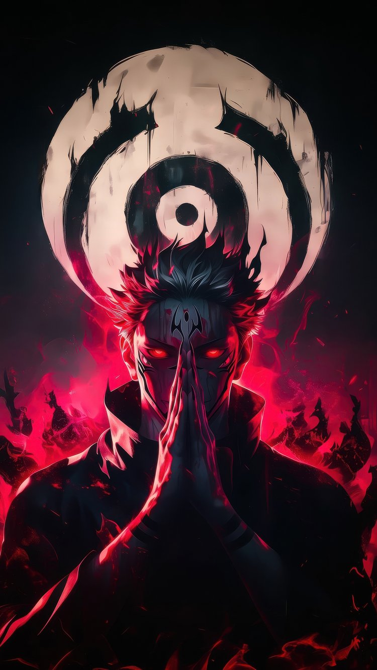 Gojo with a red aura - Wallpapers for iPhone 6/6S/7/8/SE2/SE3 in 750x1334 resolution