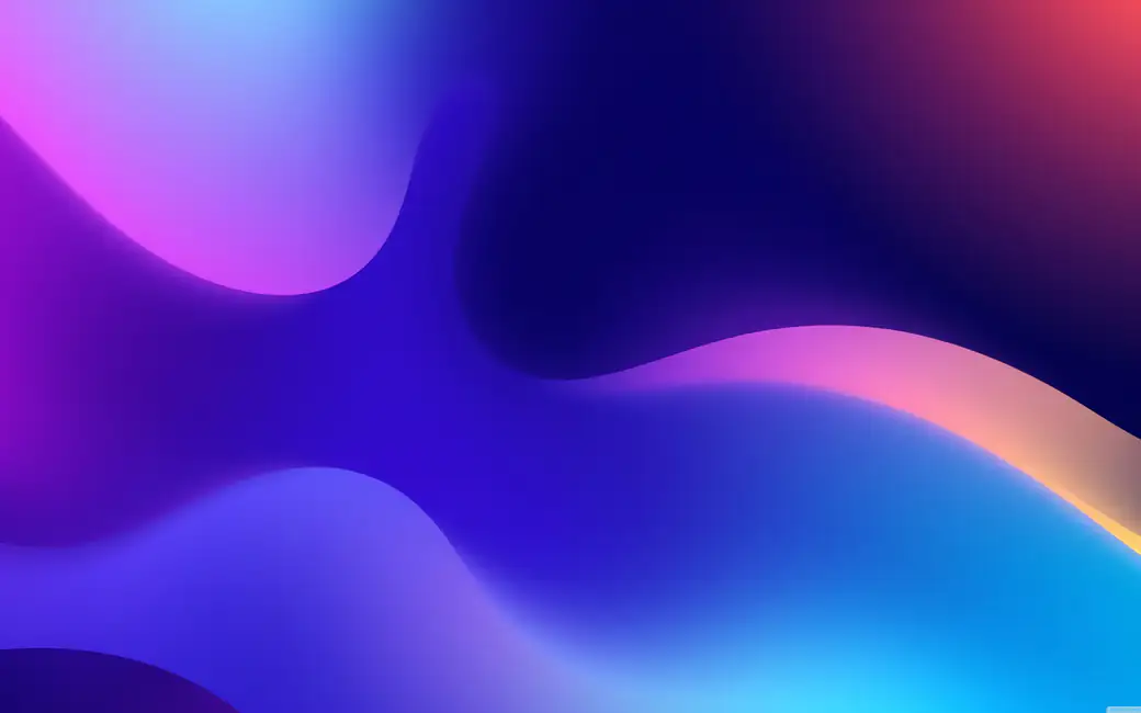 Abstract Fluid Waves Gradient — desktop and phone wallpaper, free download