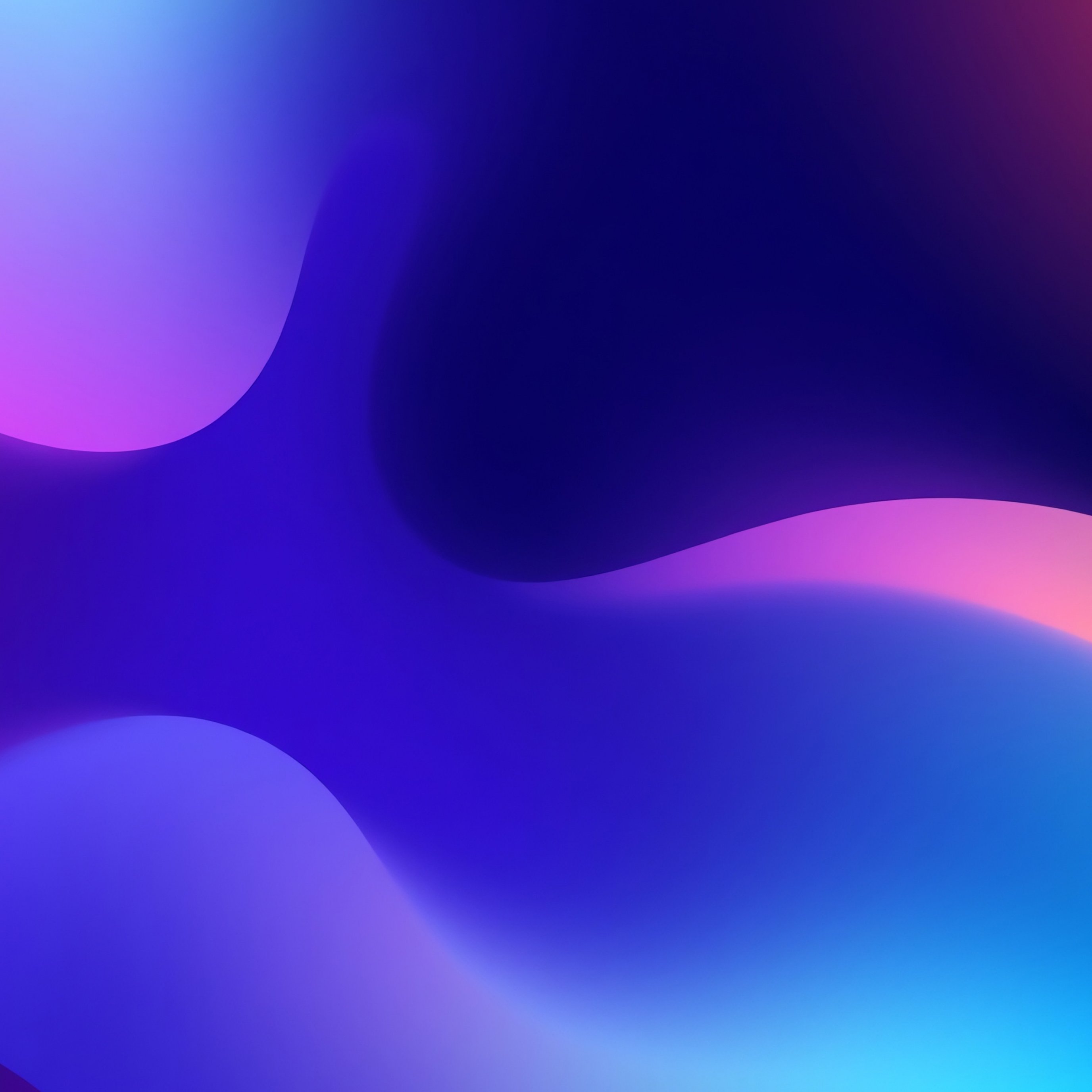 Abstract Fluid Waves Gradient - Wallpapers for iPad Pro 13″ in 2752x2752 resolution