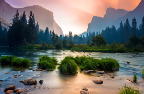 Nature wallpapers: Yosemite, national park, mountains, valley