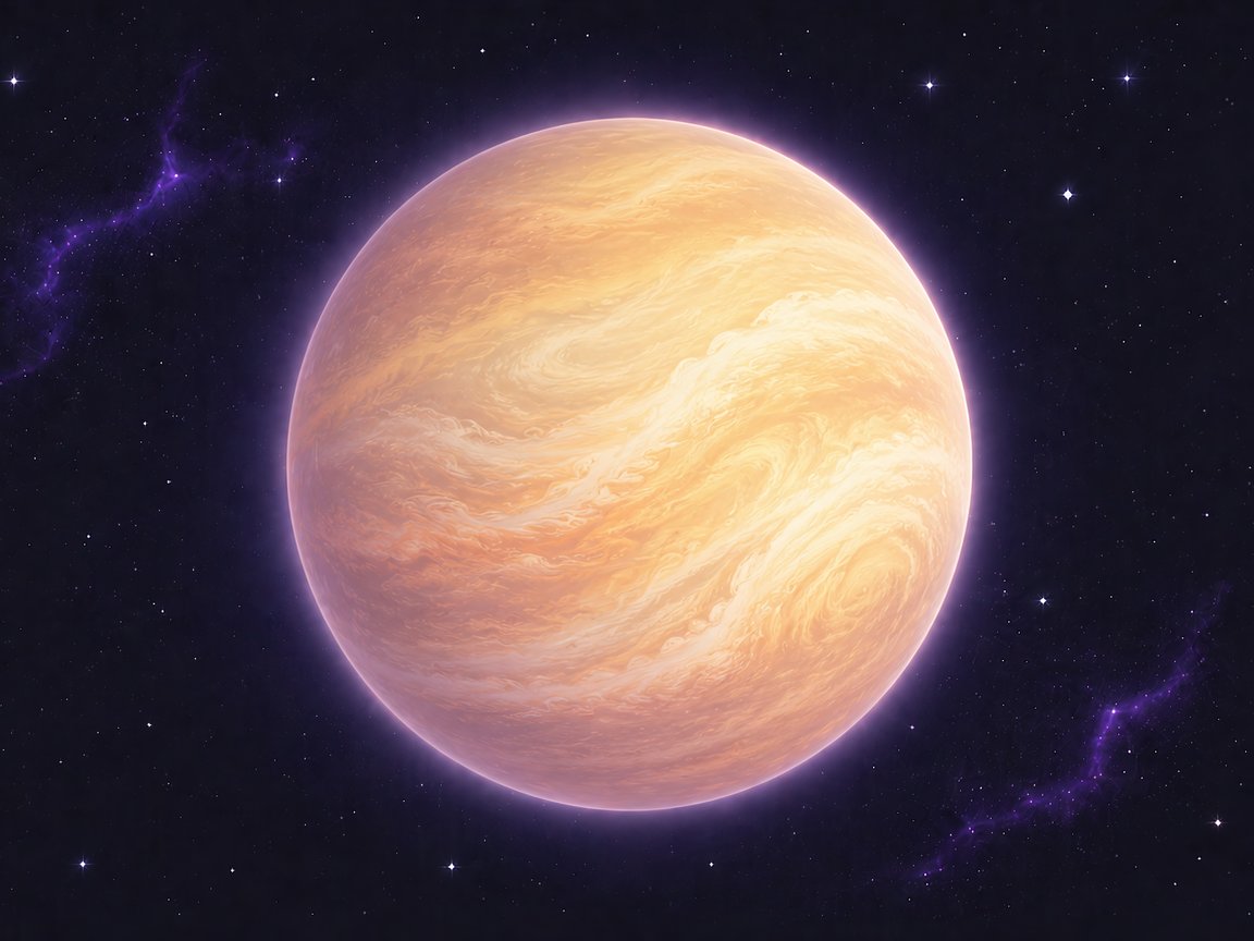 Venus Close-up in Solar System - XGA+ wallpapers in 1152x864 resolution