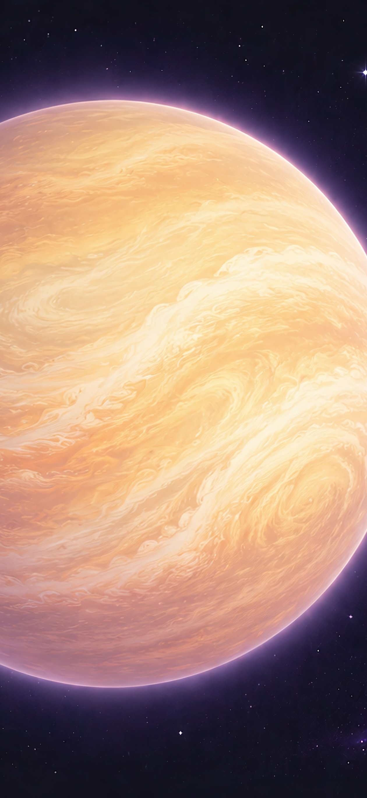 Venus Close-up in Solar System - Wallpapers for iPhone Air in 1260x2736 resolution