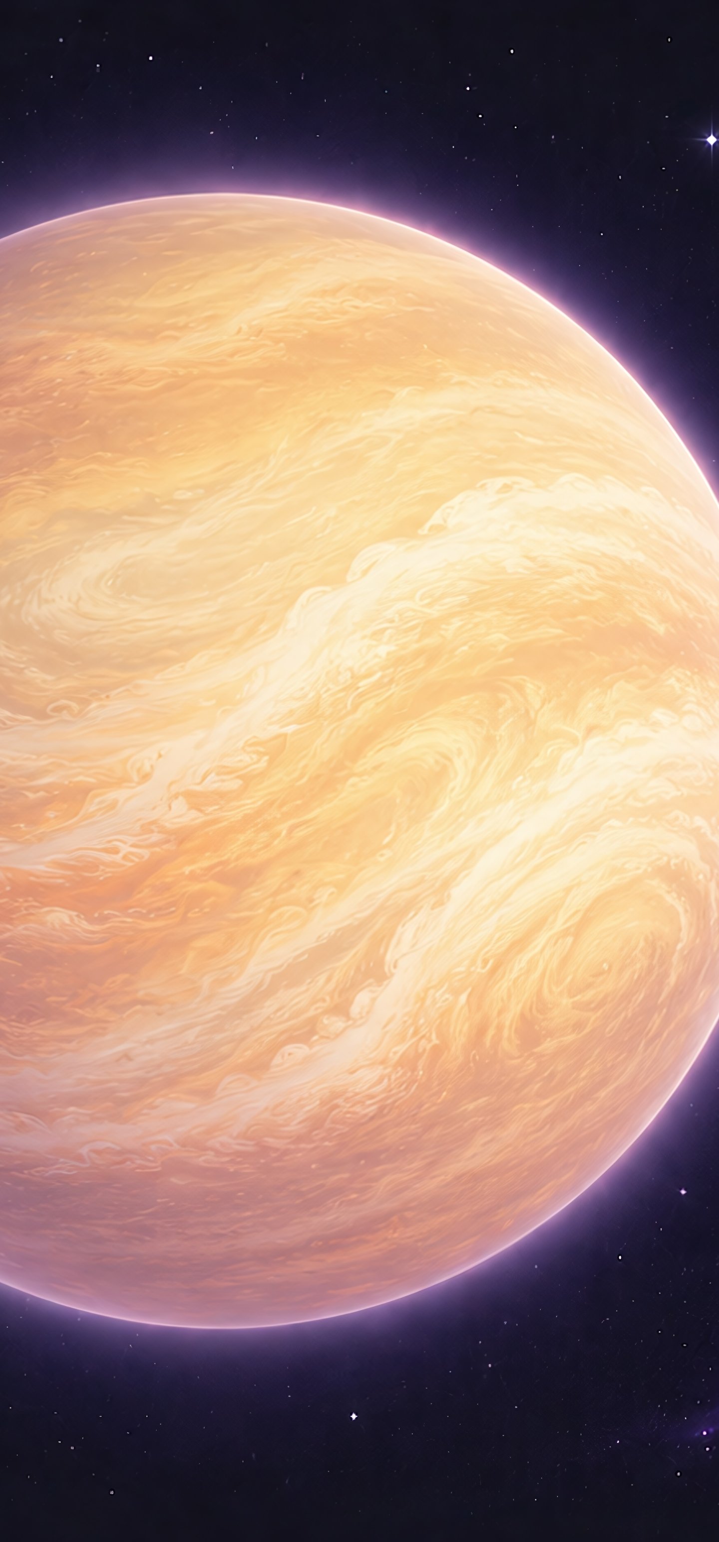 Venus Close-up in Solar System - Wallpapers for Samsung Galaxy S22 Ultra/S23 Ultra in 1440x3088 resolution