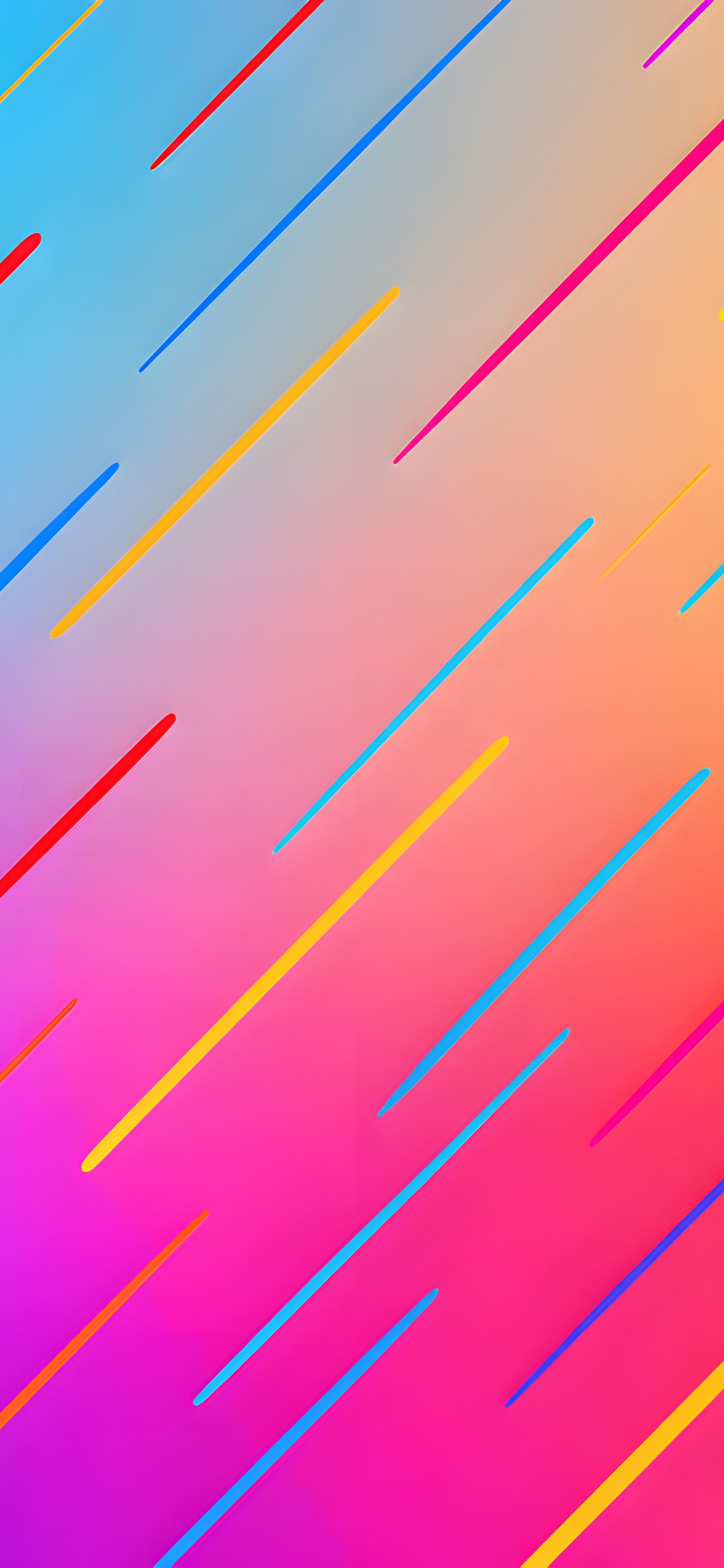 Bright lines on a gradient background - Wallpapers for Samsung Galaxy S24/S24 Ultra/S25 Ultra/S25+/S26 Ultra in 1440x3120 resolution