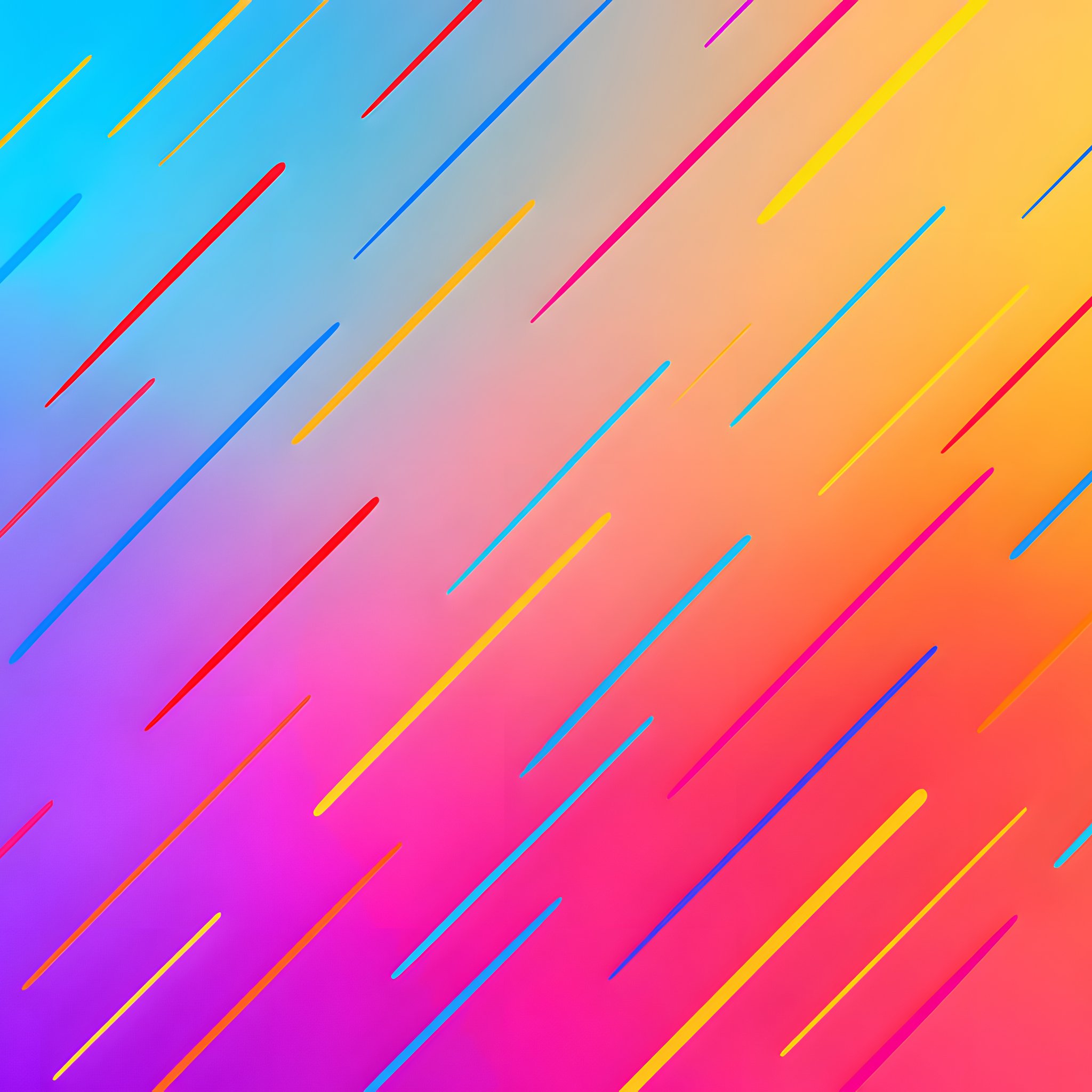 Bright lines on a gradient background - Wallpapers for iPad Retina in 2048x2048 resolution
