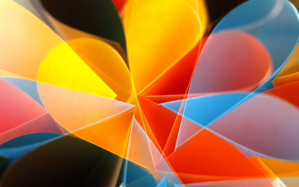 Abstract Colored Glass Shapes — desktop and phone wallpaper, free download