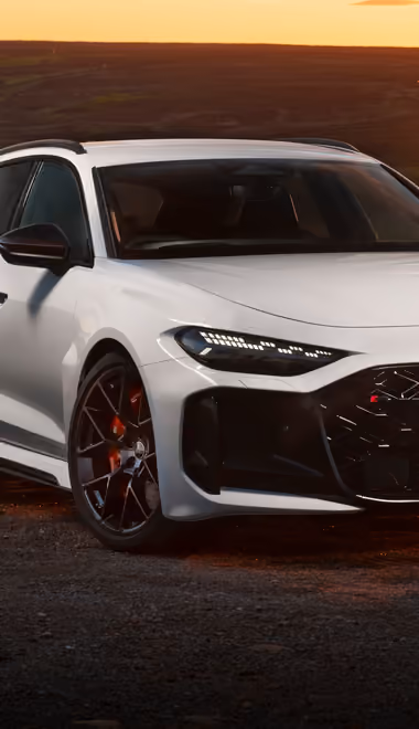 Обои Audi для Samsung Galaxy A03s, Xiaomi Redmi 7A, POCO C3 (720x1440): Audi RS 5, спорткар, закат, вечер