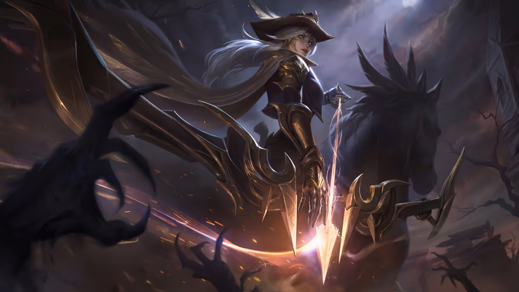 Diana is a warrior from League Of Legends — desktop and phone wallpaper, free download