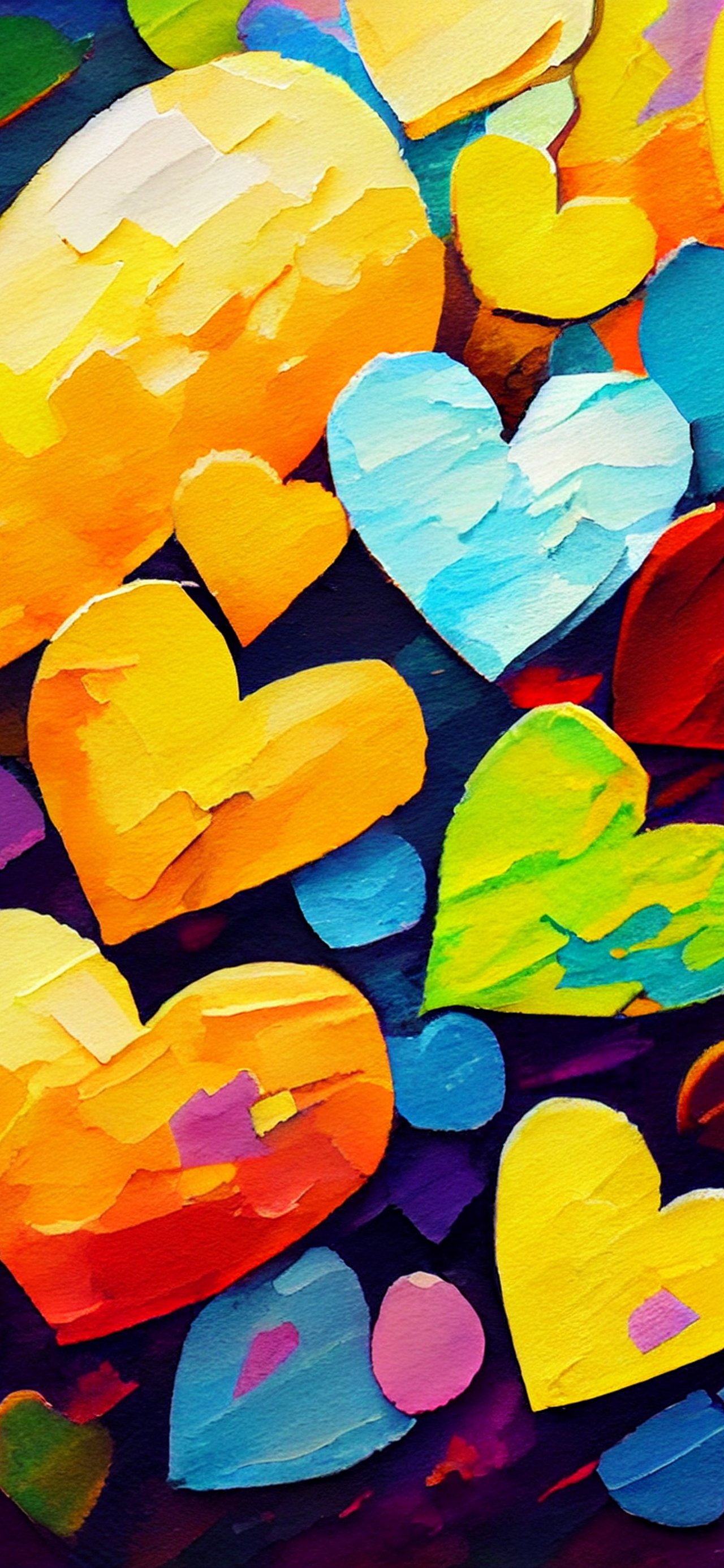 Bright hearts for Valentines Day - Wallpapers for Xiaomi 15T in 1280x2772 resolution