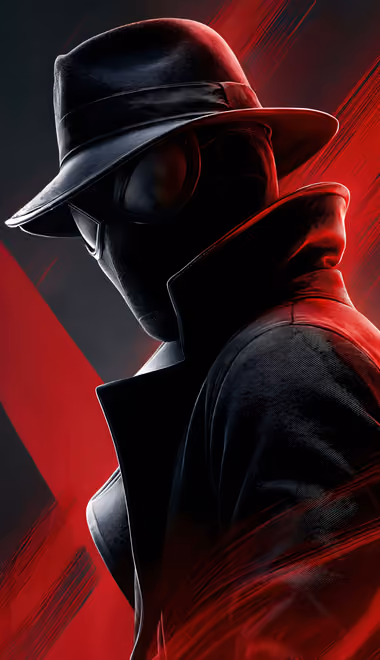 Обои фильмы: Spider-Man Noir, Marvel, комикс, маска