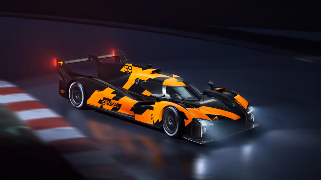 McLaren гиперкар команды Le Mans - Обои для Xiaomi Redmi 14C, POCO C71/C75/M7, Infinix Note 8 в разрешении 720x1640