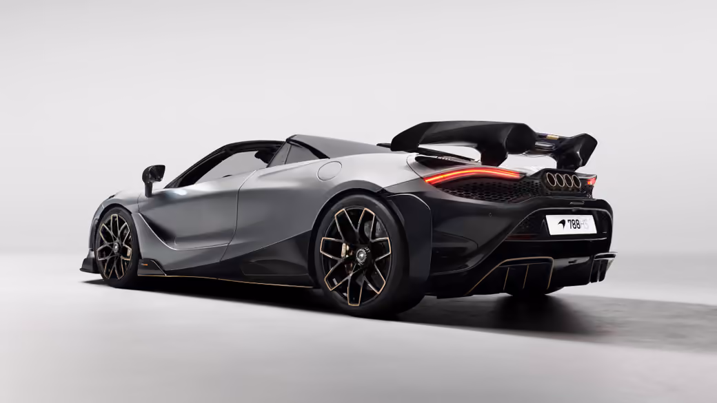 Carbon fiber hypercar McLaren 788HS Spider — desktop and phone wallpaper, free download