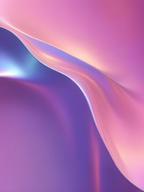 Pink Pastel Gradient Waves - Wallpapers for HTC/BlackBerry in 480x640 resolution