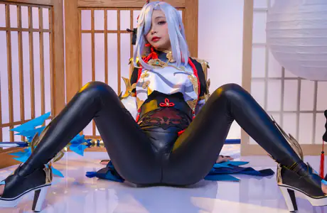 wXGA++ model wallpapers (1600x900): cosplay, Umeko J, Shenhe, Genshin Impact