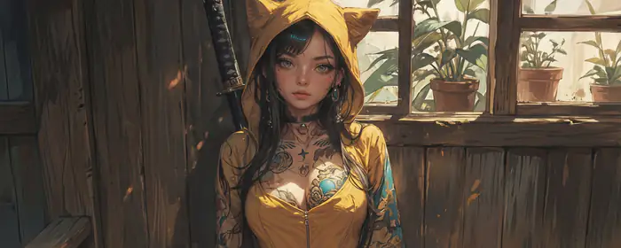 UltraWide 21:9 portrait wallpapers (2560x1080): alt girl, woman, brunette, tattoos