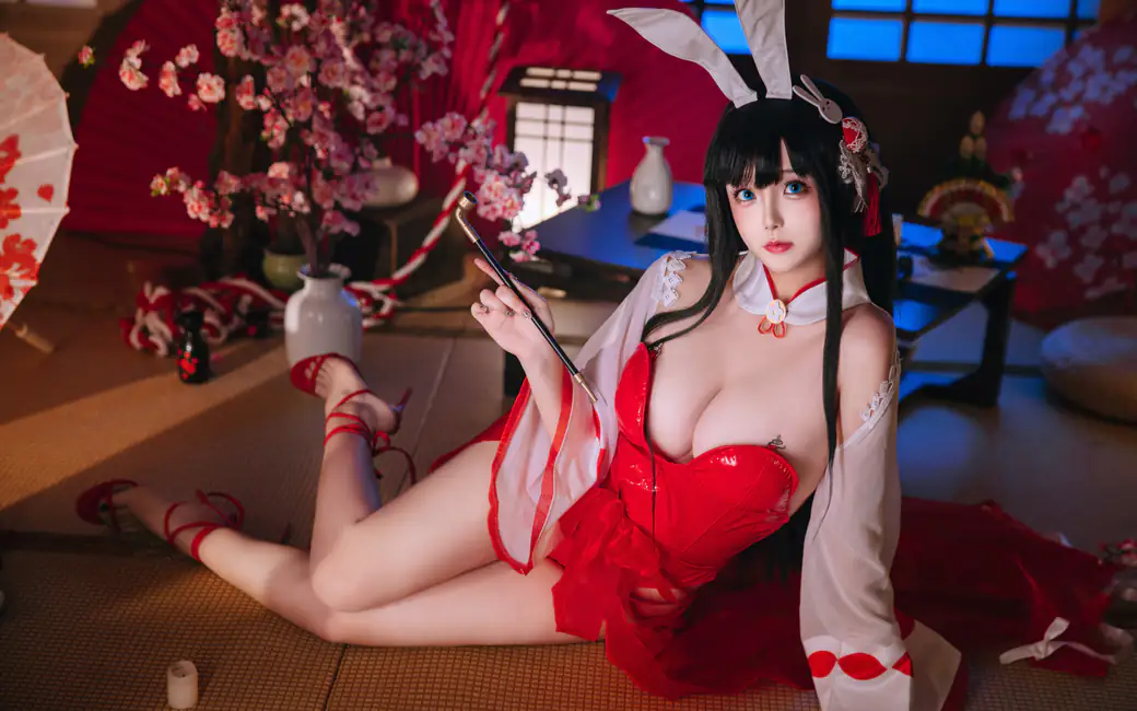 Cosplay Rinaijiao on Daisen from Azur Lane — desktop and phone wallpaper, free download