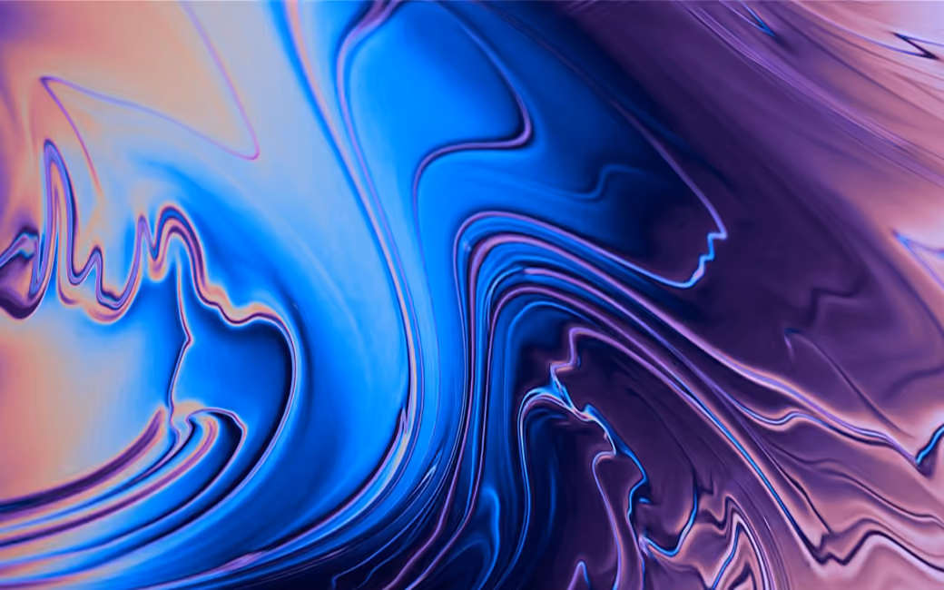 Gradient Fluid Waves Pattern — desktop and phone wallpaper, free download