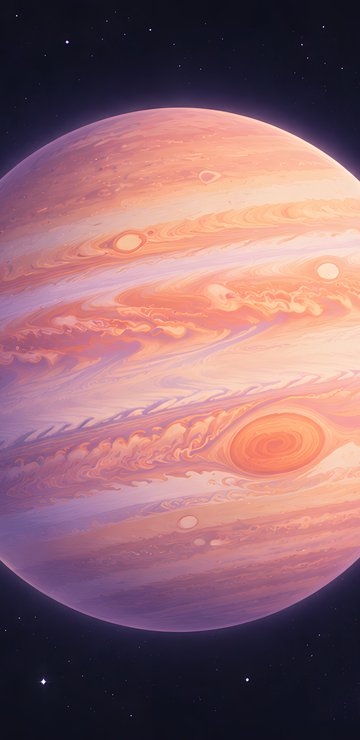 Jupiter in Solar System - Wallpapers for Samsung in 360x740 resolution