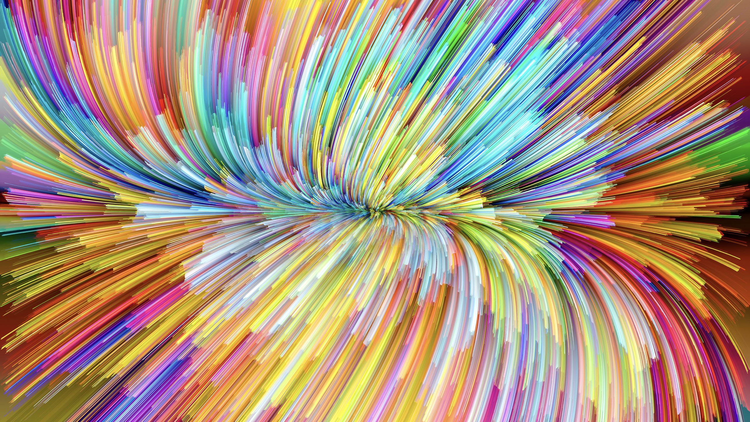 Rainbow Gradient Swirl - 2K Quad HD wallpapers in 2560x1440 resolution
