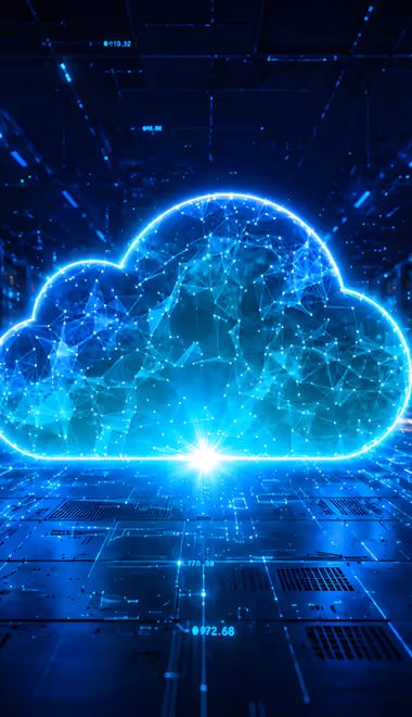 Processor Wallpapers for Samsung/LG (720x1280): data center, neon, clouds, network