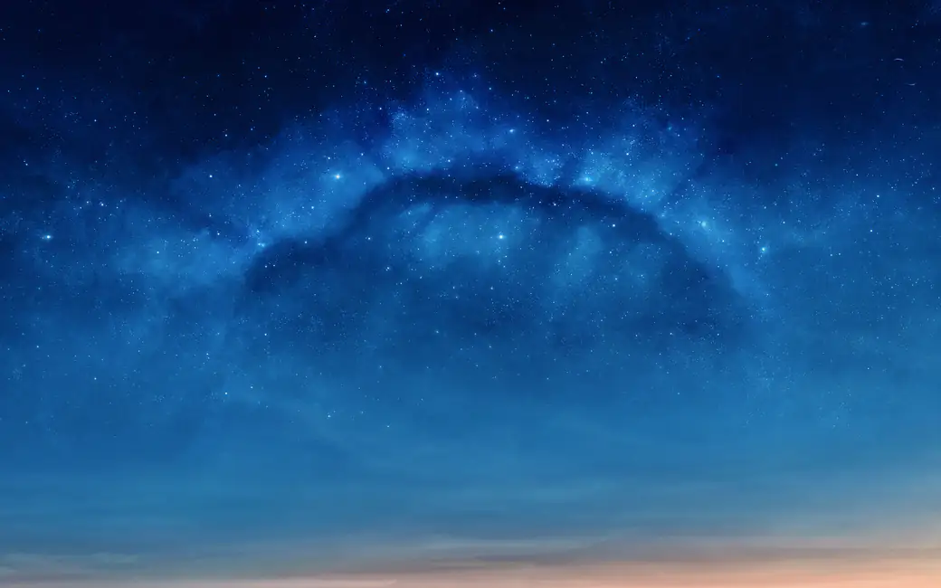 Milky Way and Starfield at Night — desktop and phone wallpaper, free download
