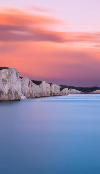 England Wallpapers for Samsung (360x740): England, rock, sea, sunset
