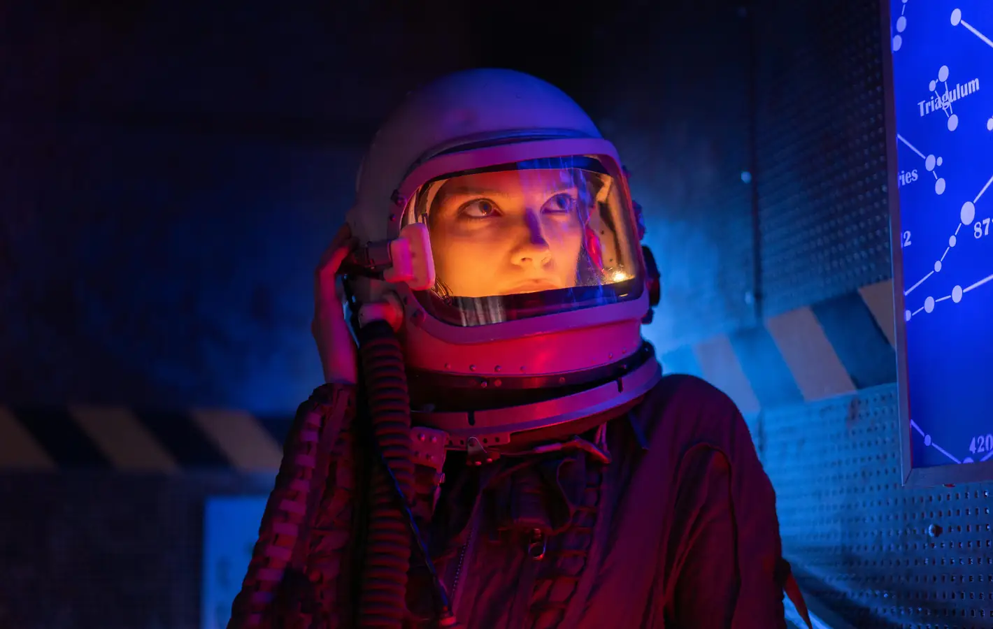 Cosplay: girl in an astronaut costume — desktop and phone wallpaper, free download