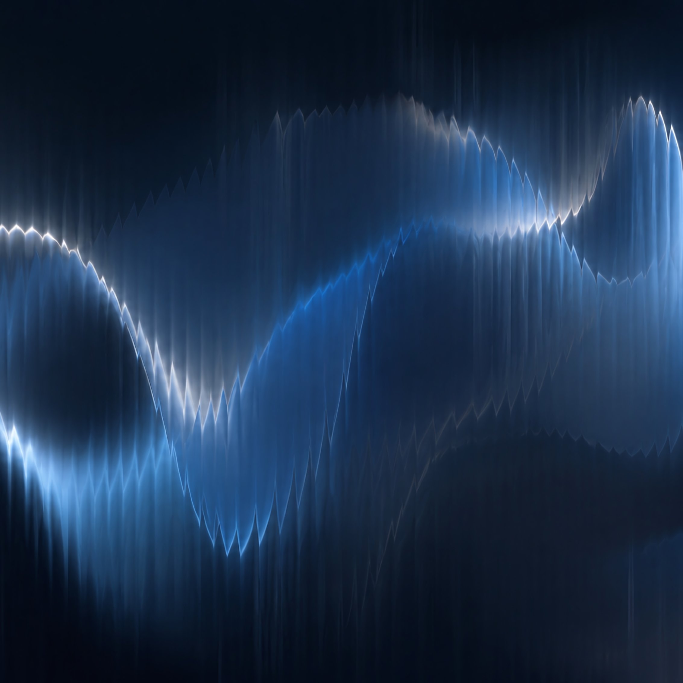 Abstract Glitch Waves - Wallpapers for iPad mini 8.3″ in 2266x2266 resolution