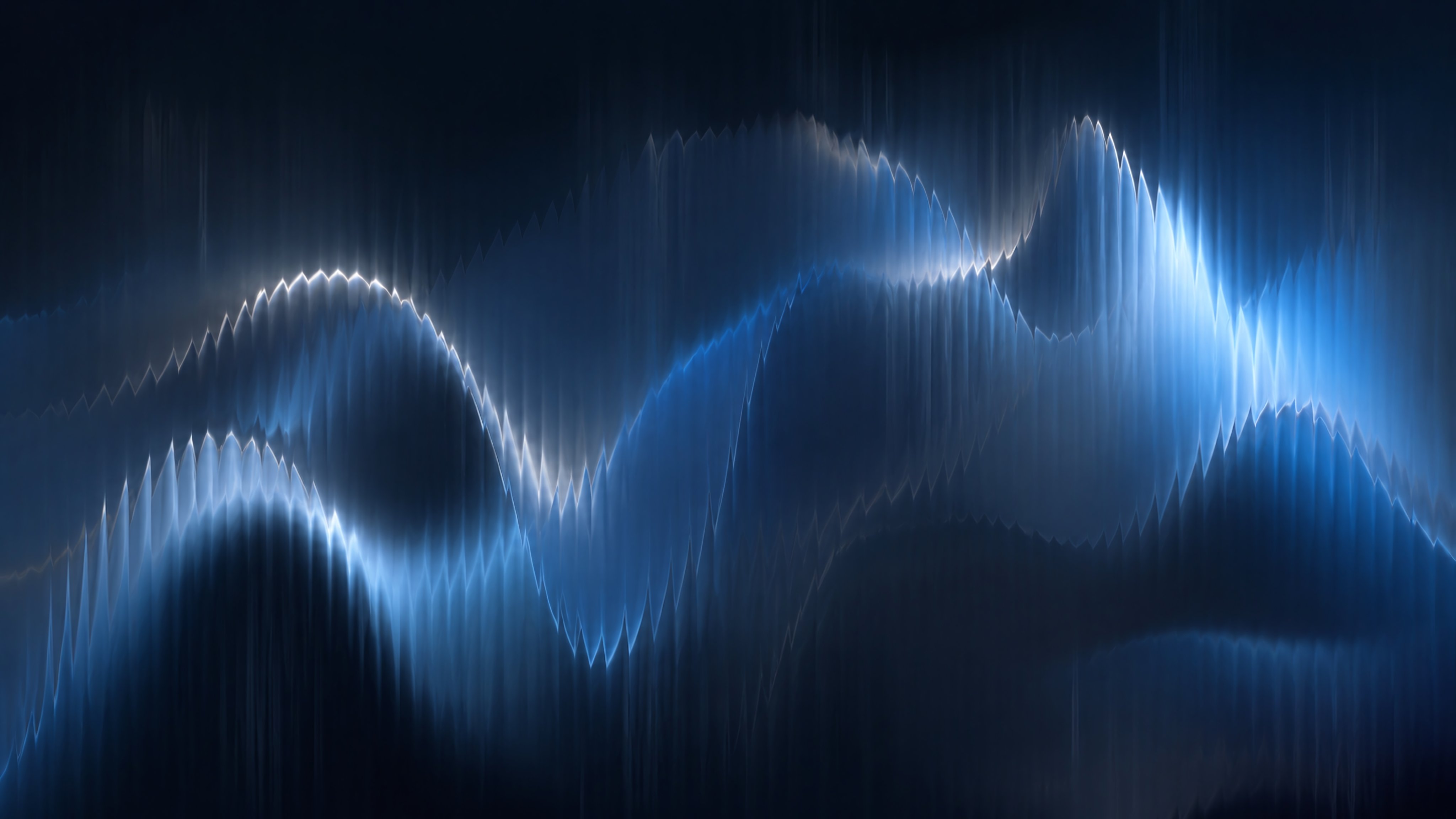 Abstract Glitch Waves - Wallpapers for Apple iMac 21.5″ in 4096x2304 resolution