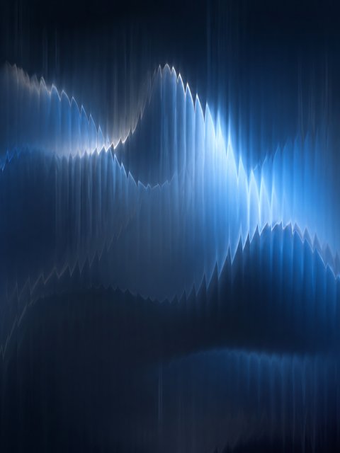 Abstract Glitch Waves - Wallpapers for HTC/BlackBerry in 480x640 resolution