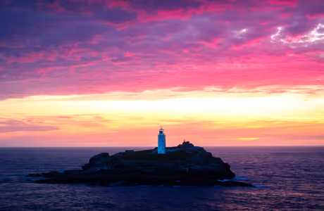 Nature wallpapers: England, lighthouse, sea, island