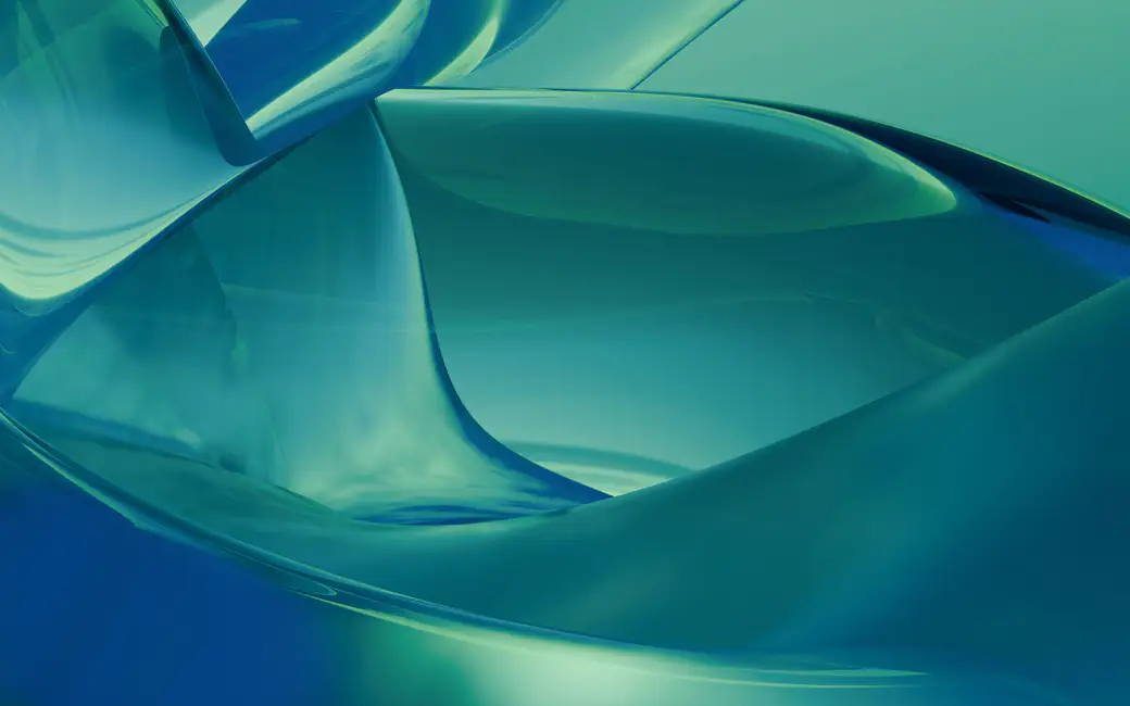 Abstract Green Glass Layers — desktop and phone wallpaper, free download