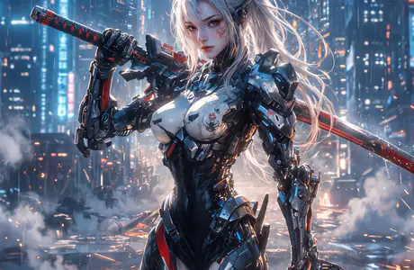 5K robot wallpapers (5120x2880): android, woman, robot, cyberpunk