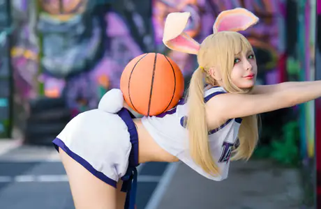 Обои заяц для Samsung Galaxy Tab S9+ (2800x2800): косплей, Umeko J, Lola Bunny, женщина