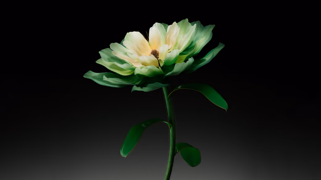 Green Petaled Flower Macro - Wallpapers for Samsung, Honor, Sony in 1080x1920 resolution