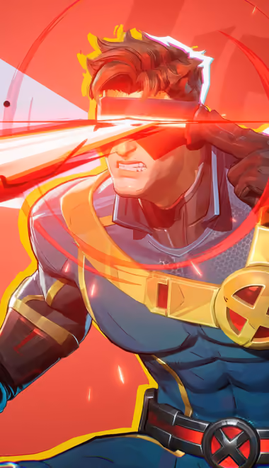 Обои комикс для Samsung/LG (720x1280): Marvel Rivals, Циклоп (Marvel), люди Икс, лазер